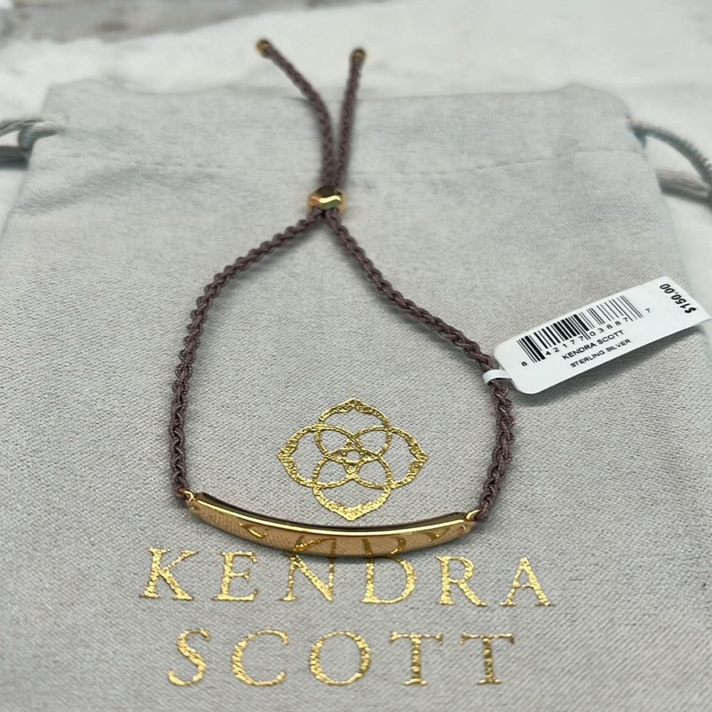 NWT Kendra Scott Mattie Bar Cord Bracelet